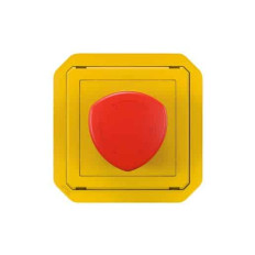 Coup de poing urgence 1/4 tour Jaune Plexo