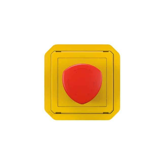 Coup de poing urgence 1/4 tour Jaune Plexo