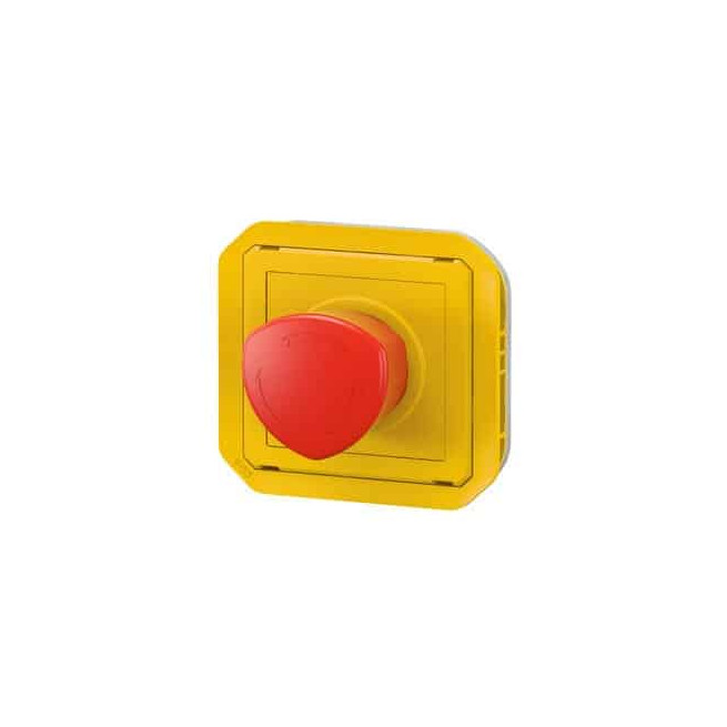Coup de poing urgence 1/4 tour Jaune Plexo