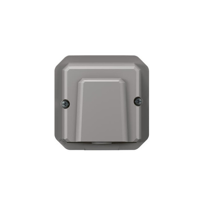 Sortie de câble 16A composable Gris Plexo