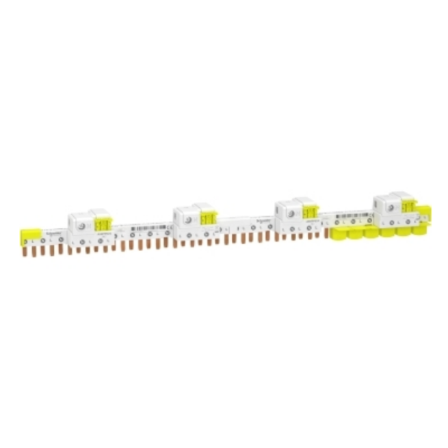 Peigne horizontal - 24 modules de 18 mm - 1P + N - 63 A - Avec connecteur - Acti9 iDT40