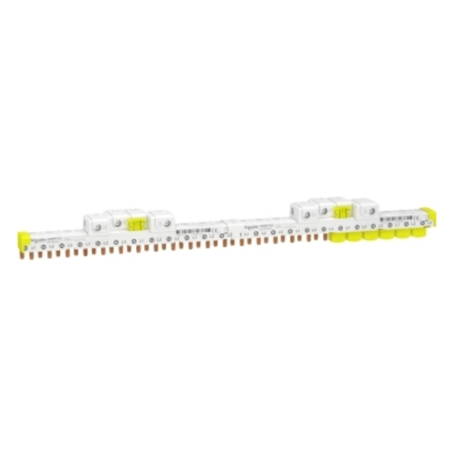 Peigne horizontal - 24 modules de 18 mm - 3P + N - 63 A - Avec connecteur - Acti9 iDT40