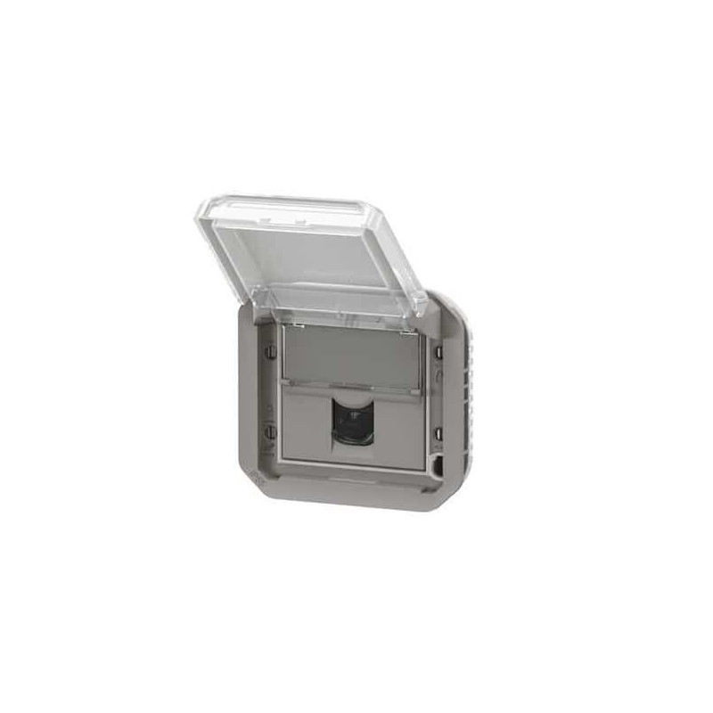 Prise RJ45 Cat.6 STP Gris Plexo