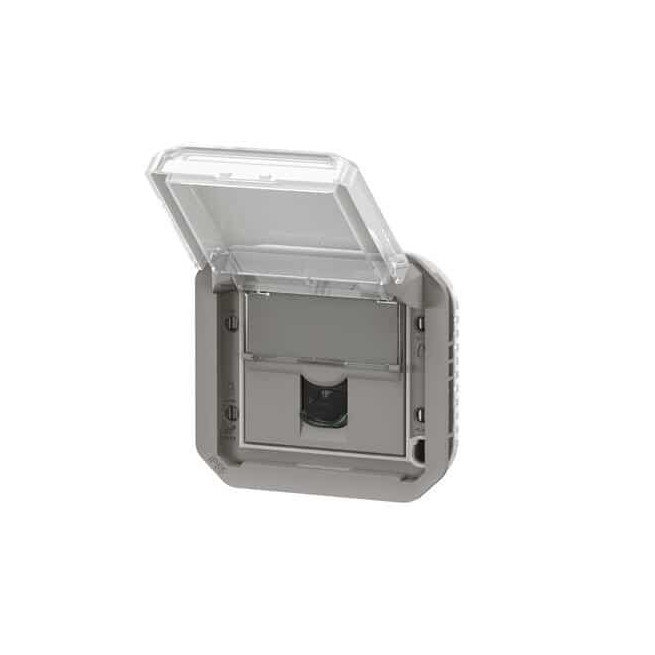 Prise RJ45 Cat.6 STP Gris Plexo