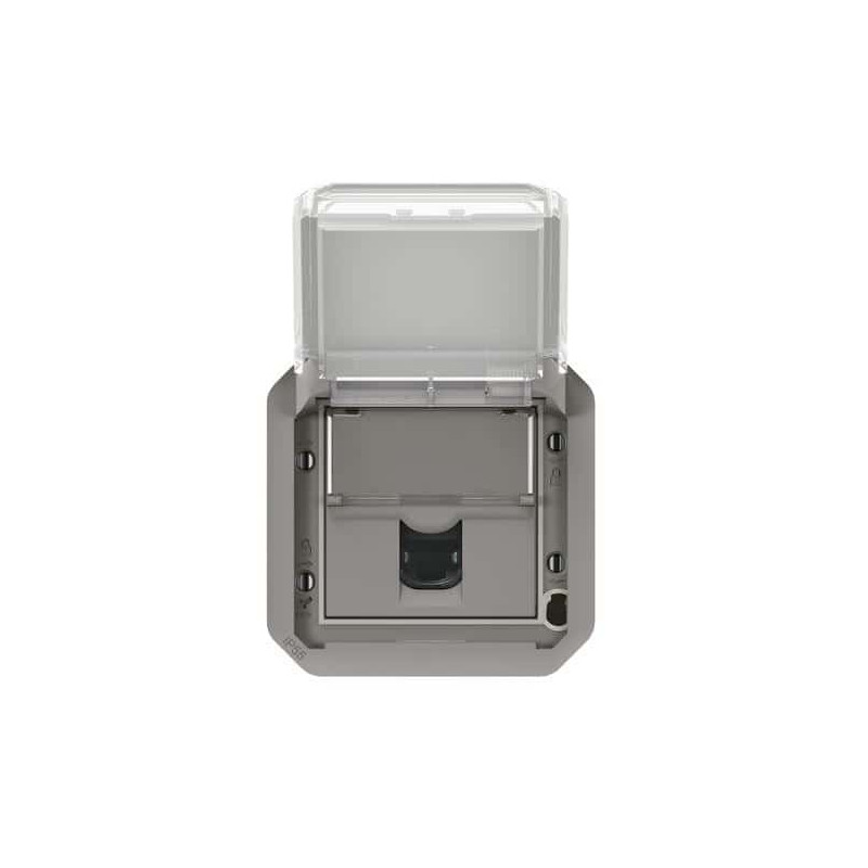 Prise RJ45 Cat.6 STP Gris Plexo
