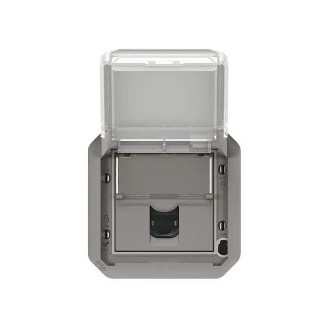 Prise RJ45 Cat.6 STP Gris Plexo