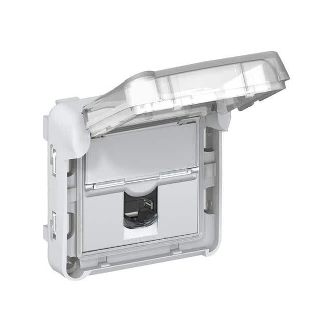 Prise RJ45 Cat.5 UTP Gris Plexo