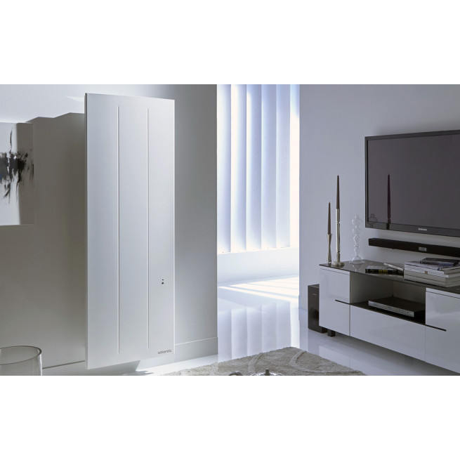 518815-Radiateur connecté Oniris 1500W vertical corps de chauffe alu  pilotage intelligent blanc