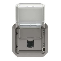 Prise RJ45 Cat.6 FTP composable Gris Plexo