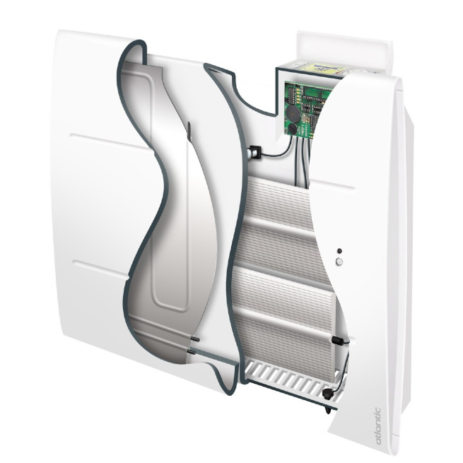 518820 - Atlantic - Radiateur électrique corps de chauffe alu Radiateur connecté Oniris pilotage intelligent vertical 2000W blan