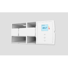 524915 - Atlantic - Radiateur électrique fluide caloporteur Radiateur chaleur douce Accessio digital 2 horizontal 1500W blanc