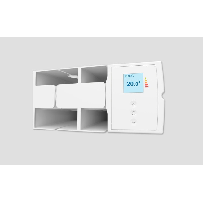 524915 - Atlantic - Radiateur électrique fluide caloporteur Radiateur chaleur douce Accessio digital 2 horizontal 1500W blanc