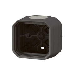 Boîtier saillie 1 poste Anthracite Plexo