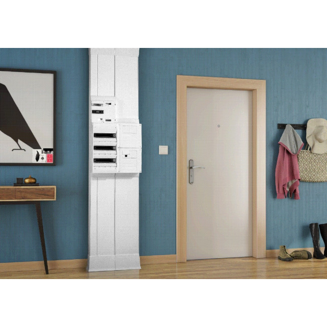 Pack GTL IBOCO B08702 – Tecnica-GTL Monopack250 250x65 | Socle compartimenté + couvercle blanc