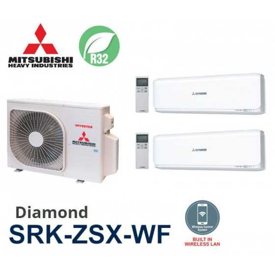 Bi-split DIAMOND SCM40ZS-W + 2 SRK20ZSX-WF Mitsubishi Heavy Industries