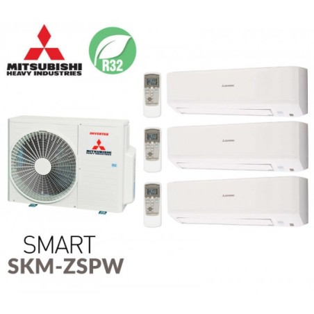 Tri-split SMART SCM50ZS-W + 2 SKM15ZSP-W + 1 SKM20ZSP-W Mitsubishi Heavy Industries