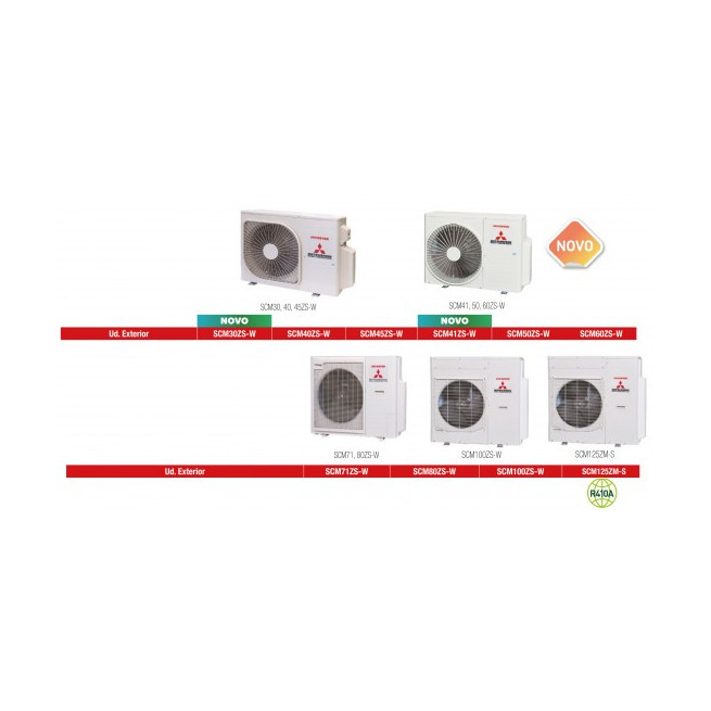 Tri-split SMART SCM50ZS-W + 2 SKM15ZSP-W + 1 SKM20ZSP-W Mitsubishi Heavy Industries