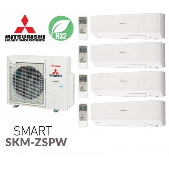 Quadri-split SMART SCM71ZS-W + 3 SKM20ZSP-W + 1 SKM35ZSP-W Mitsubishi Heavy Industries