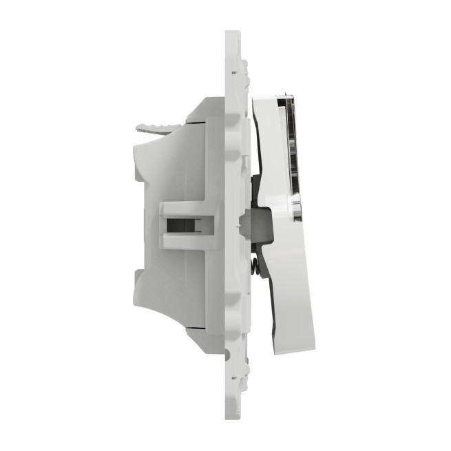 Poussoir avec porte-étiquette Blanc Odace