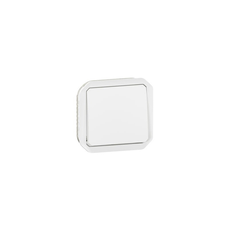 Interrupteur va-et-vient 10AX Blanc Plexo