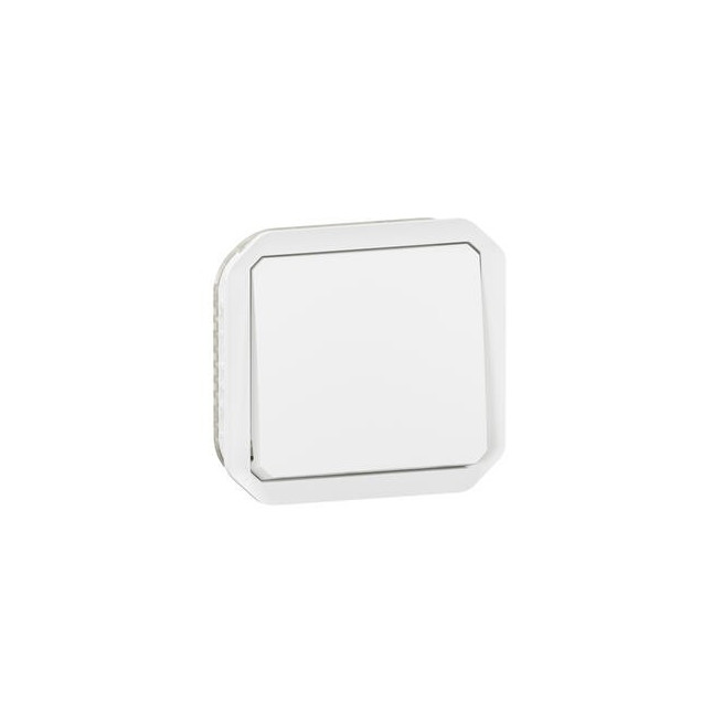 Interrupteur va-et-vient 10AX Blanc Plexo