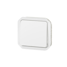 Interrupteur va-et-vient 10AX Blanc Plexo