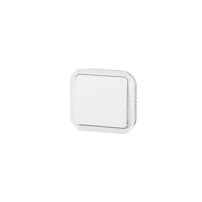 Interrupteur va-et-vient 10AX Blanc Plexo