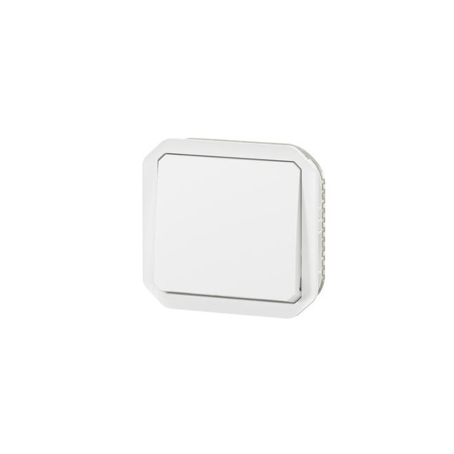 Interrupteur va-et-vient 10AX Blanc Plexo