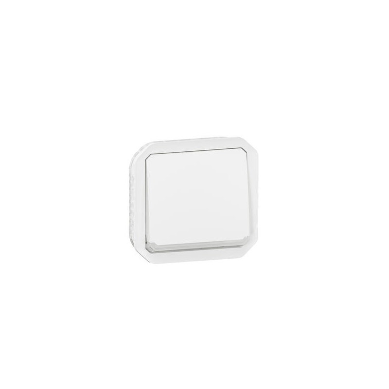 Interrupteur témoin 10AX Blanc Plexo