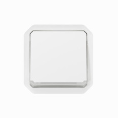 Interrupteur témoin 10AX Blanc Plexo