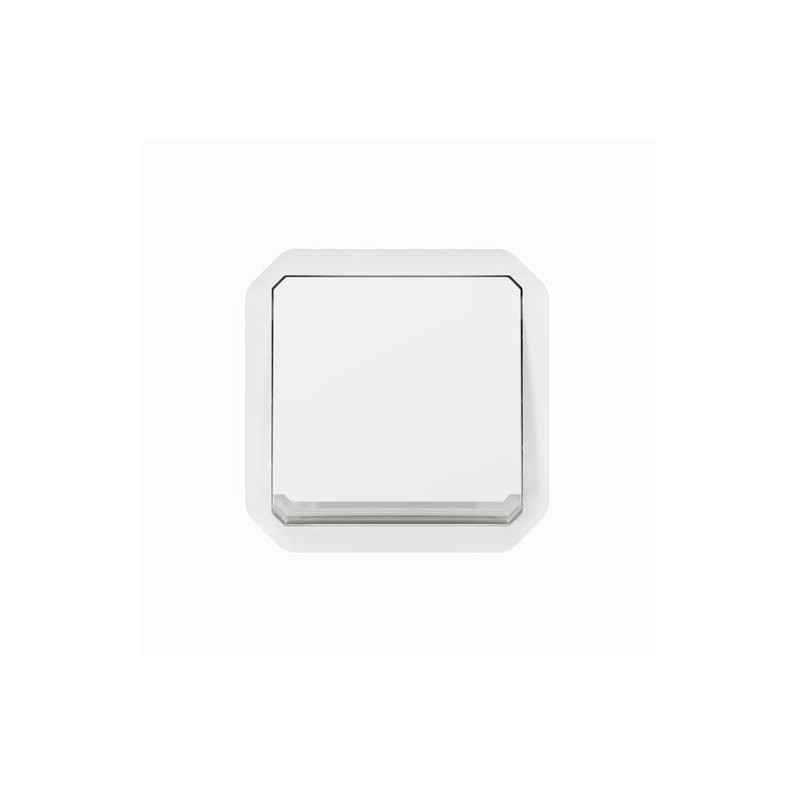 Interrupteur témoin 10AX Blanc Plexo