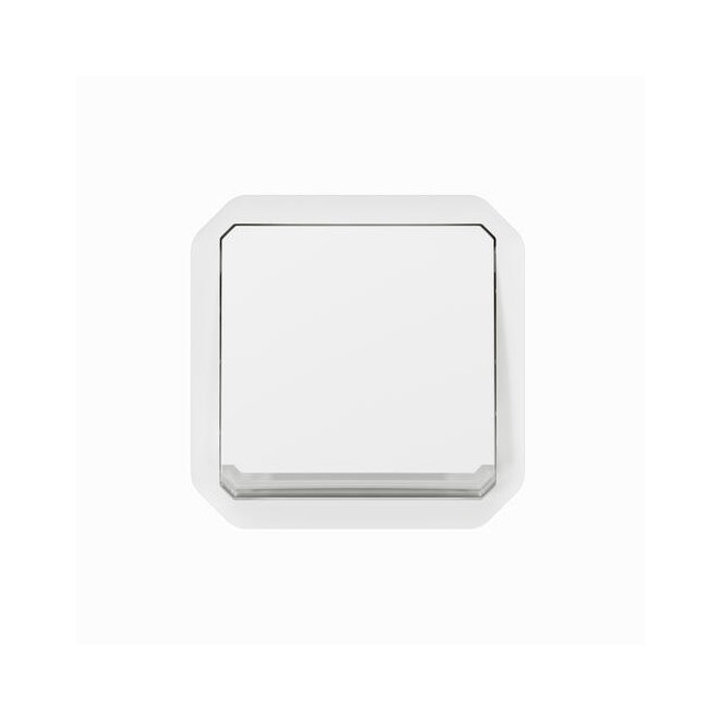 Interrupteur témoin 10AX Blanc Plexo
