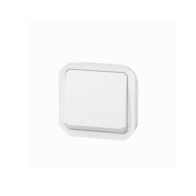 Interrupteur témoin 10AX Blanc Plexo