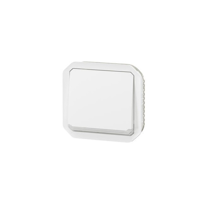 Interrupteur lumineux 10AX Blanc Plexo
