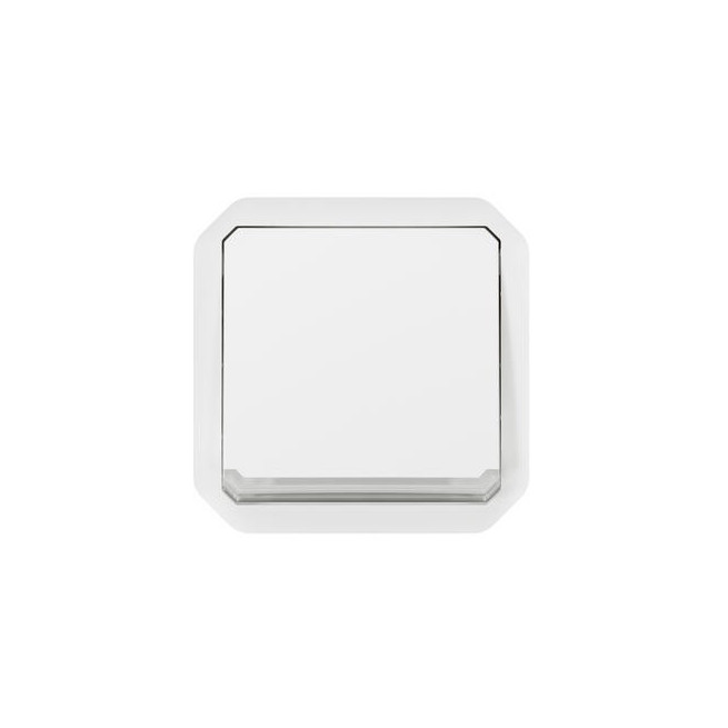 Poussoir NO-NF lumineux Blanc Plexo