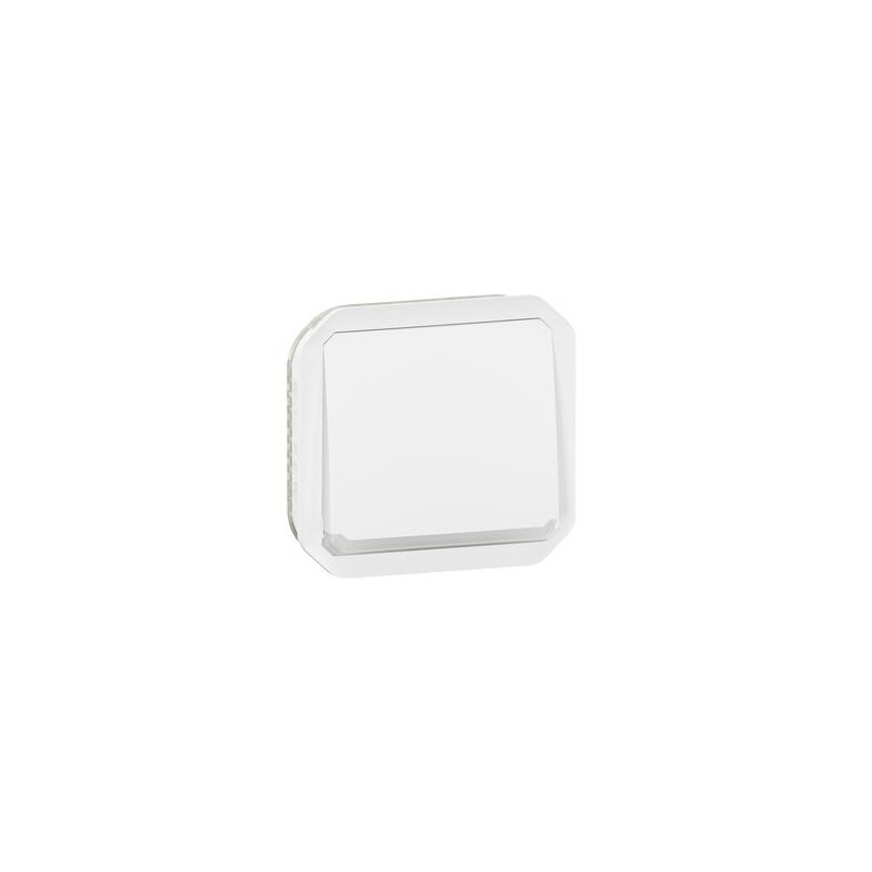 Poussoir NO lumineux Blanc Plexo