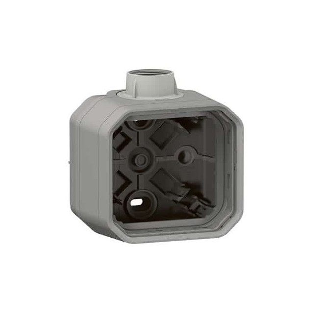 Boîtier saillie presse-étoupe PG16 Gris Plexo