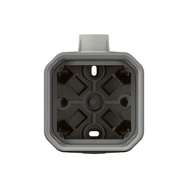 Boîtier saillie presse-étoupe ISO20 Gris Plexo