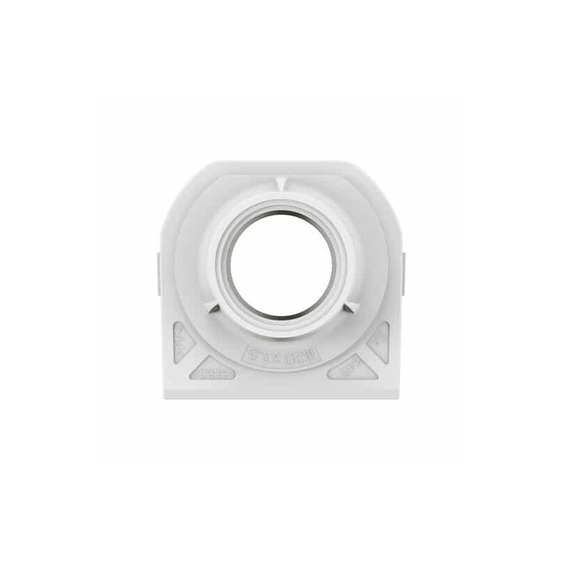 Embout presse-étoupe 1 entrée ISO20 Blanc Plexo