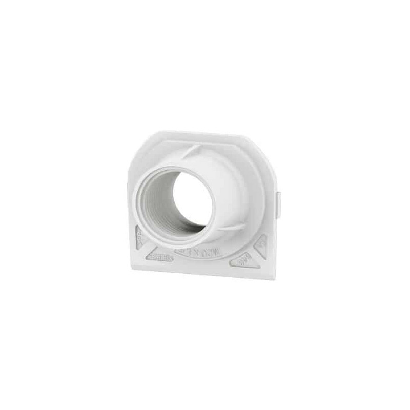 Embout presse-étoupe 1 entrée ISO20 Blanc Plexo