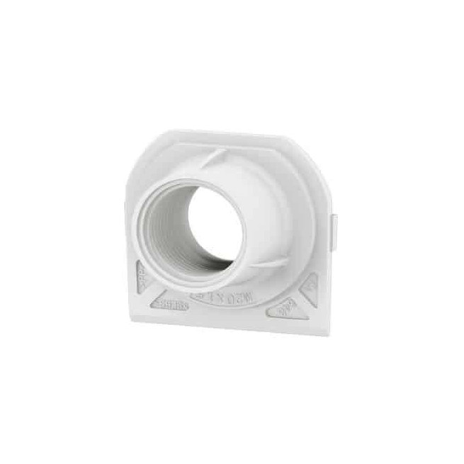 Embout presse-étoupe 1 entrée ISO20 Blanc Plexo
