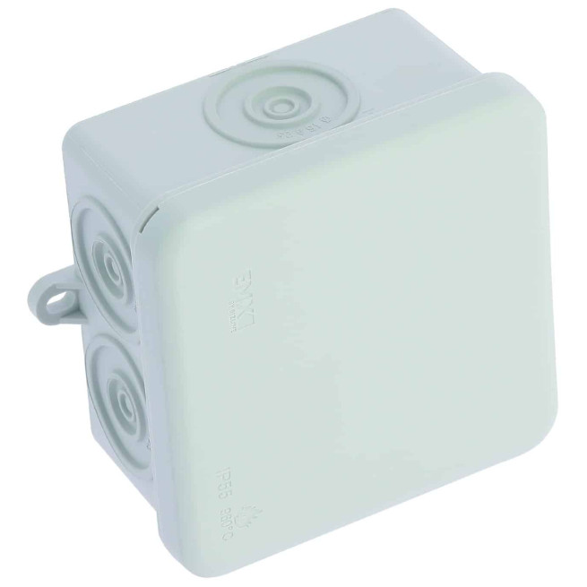 Pack de 50 boîtes de dérivation - IP55 - 80 x 80 mm - Couvercle clipsé