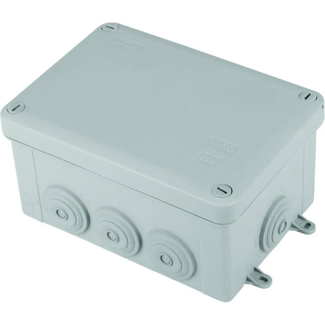 Boîte de dérivation - IP55 - 155 x 110 x 80 mm - Couvercle à vis 1/4 de tour