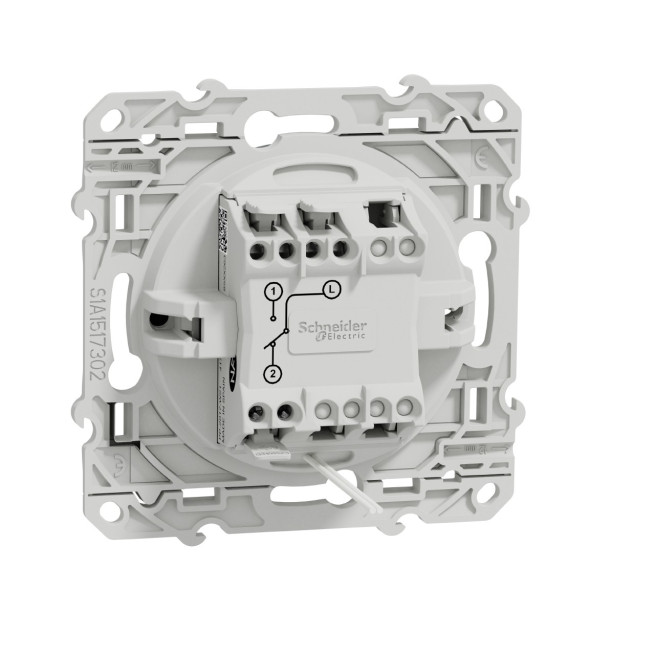 Va-et-vient lumineux témoin 10A Anthracite Odace