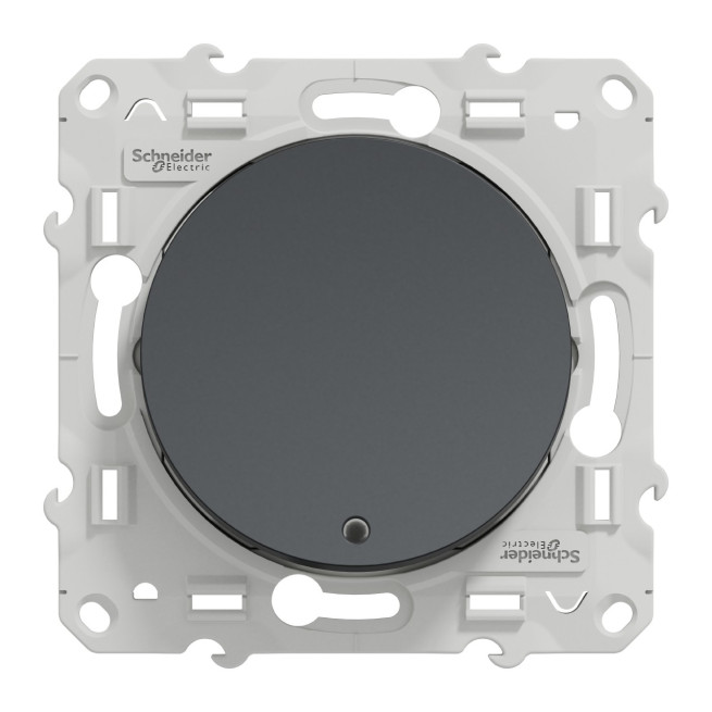 Va-et-vient lumineux témoin 10A Anthracite Odace