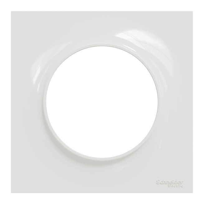 Lot 100 plaques 1 poste Blanc Odace Styl