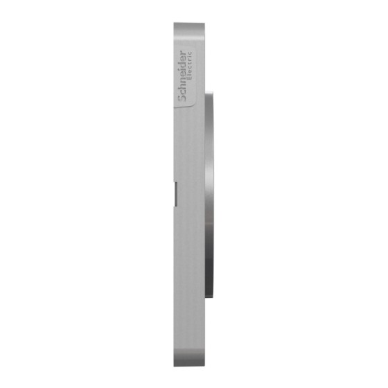 Odace Touch plaque 2 postes horizontaux ver 71mm Kvadrat ombre avec liseré aluminium