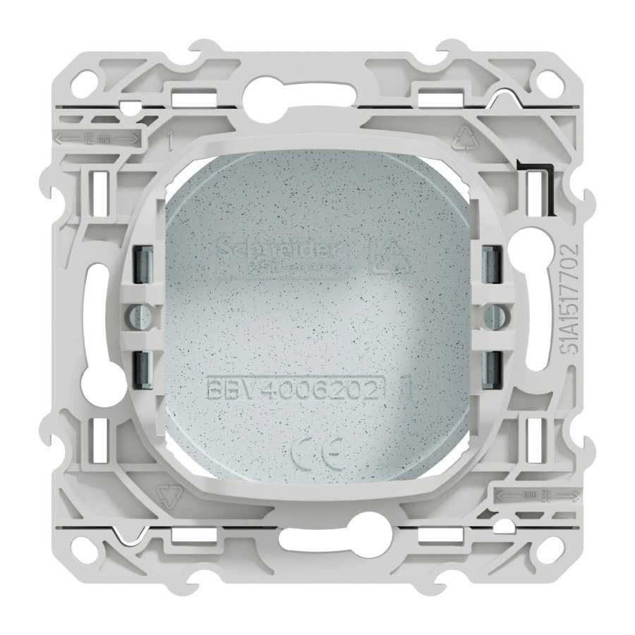 S510666-Appareillage-composable-milieu-de-gamme-Odace-Obturateur-blanc-Recyclé