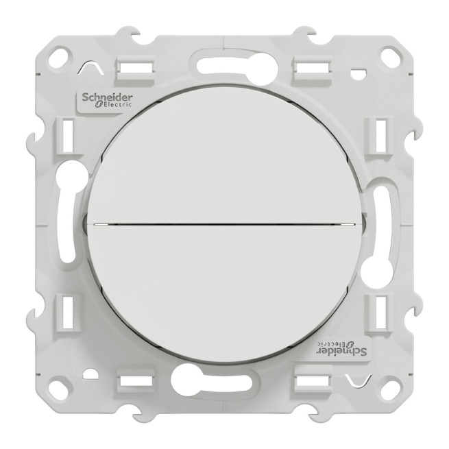 Poussoir volet roulant 2 touches Blanc Odace