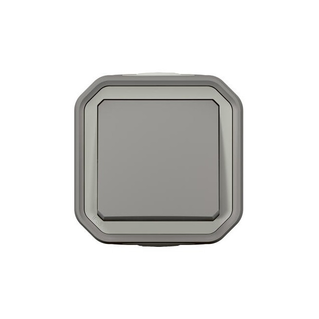Interrupteur va-et-vient 10AX Gris Plexo
